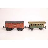 Märklin S 0, Konvolut 1727 Schweizer Personenwagen und ein Güterwagen Berlin 2926 Z1 /Z3