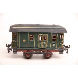 Märklin S 1, 1822. Postwagen grün mit Inneneinrichtung L22 Z2