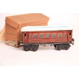 Märklin S 0, 1888 Speisewagen mit Inneneinrichtung und Originalkarton L 21cm Z2