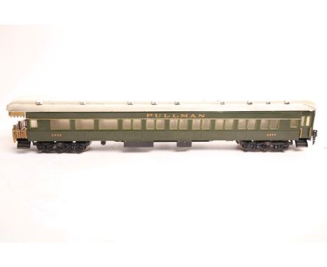 Märklin S 0, 2925 Pullman, amerikanischer Aussichtswagen dunkelgrün, mit Innenbeleuchtung. L53cm Z1 Märklin S 0, 2925 Pullman