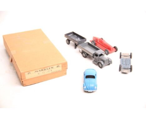 Märklin S 1, diverse Marklin Gußautos mit OKT