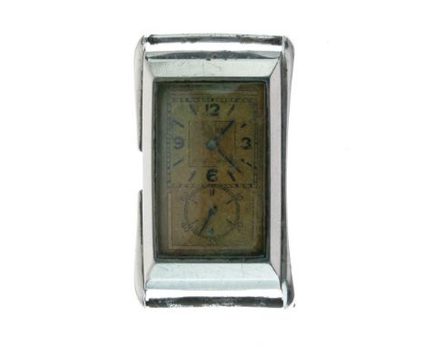 Rolex - Gentleman's Prince 'Brancard' manual wind stainless steel wristwatch, ref: 1490, circa 1930's, the rose gold coloured