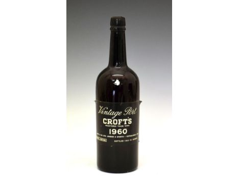 Wines &amp; Spirits - Bottle of Croft 1960 Vintage Port Condition: Seal and level appear good but the bottle shows signs of l