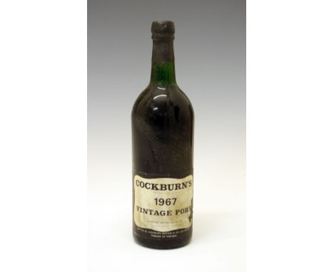 Wines &amp; Spirits - Bottle of Cockburn's vintage port 1967 (1) Condition: Level and seal appears good with no sign of losse