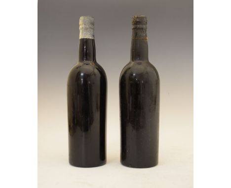 Wines &amp; Spirits - Two bottles of Dow's 1960 Vintage Port (2) Condition: One bottle shows corrosion to the seal but no sig