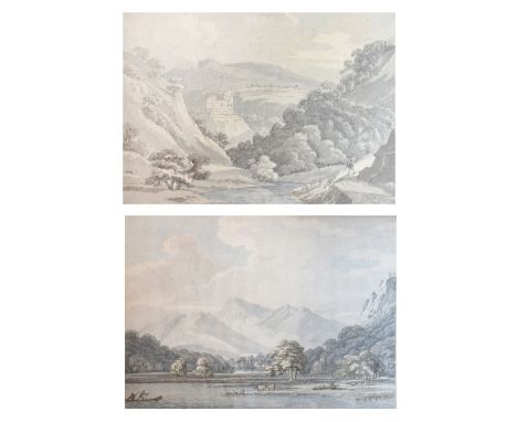 Thomas Sunderland (1744-1823) - Two watercolours - 'Castle Gloom' (Castle Campbell, Clackmannanshire), bearing Walker Galleri