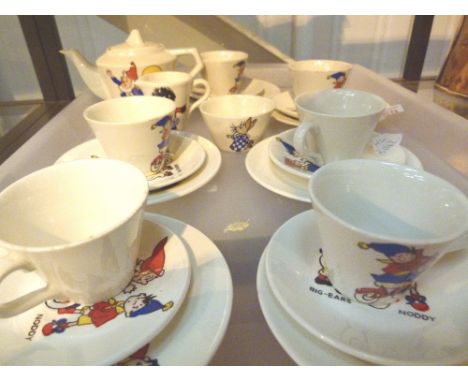 Twenty one piece Noddy ceramic teaset 