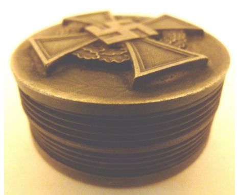 Brass snuff box with Swastika