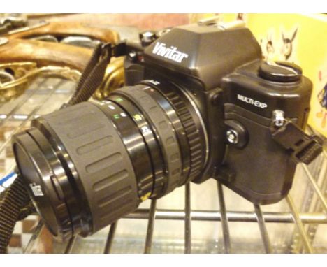 Vivitar V3800N film camera with MC macro focusing zoom lens 
