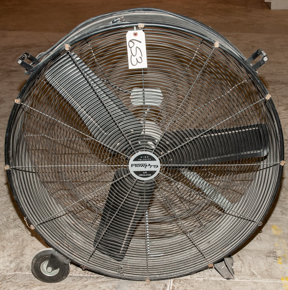 Flow Pro 36 Inch Barrel Fan, Located at Plant 1, 3304 Aerial Way