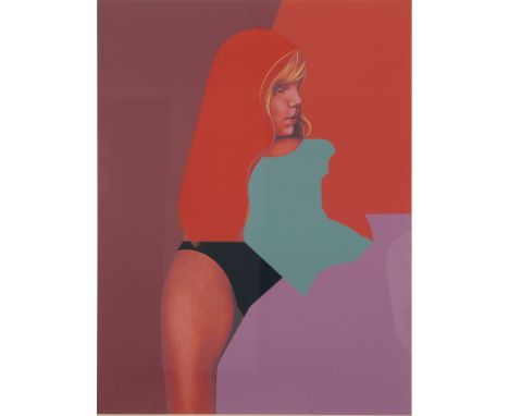 *GRAHAM OVENDEN (B. 1943) 'JANE DOLL' signed, dated '71 and numbered 18/70 in pencil to the margin, screenprint, the image 61