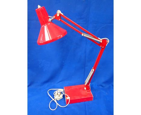 A VINTAGE ADJUSTABLE DESK LAMP possibly HCF Denmark, c.1970s