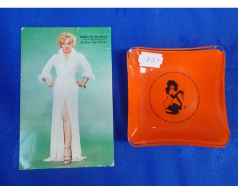 A VINTAGE MARILYN MONROE POST CARD, INSCRIBED 'SEE YOU AT THE MIDNITE SHOW... ...tonight - Sept 10 - at the --- Theatre at 11
