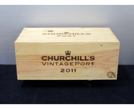 6 bts Churchills Vintage Port 2011 owc