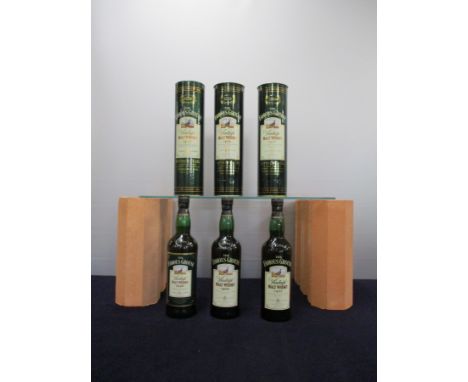 1 bt Famous Grouse Vintage Malt 11 YO distilled 1992 bottled 2003 40% original tin 1 bt Famous Grouse Vintage Malt 12 YO 1989