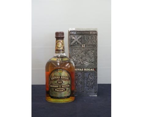 1 litre bt Chivas Regal 12 YO blended Scotch Whisky oc 43%