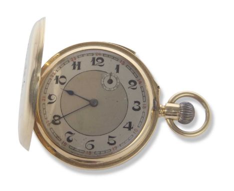 First quarter of 20th century18ct gold minute repeater full hunter pocket watch made by J R Losada of Regent St, London, hall