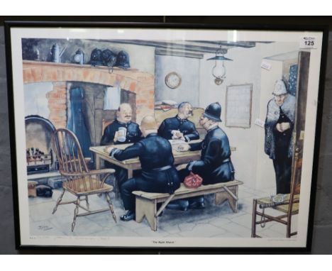 After John R Edwards (Jedd), 'The Night Watch', limited edition coloured print, signed in pencil by the artist, copyrighted t