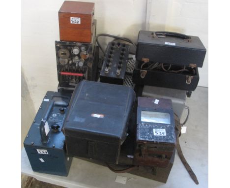 Collection of mainly cased electrical equipment to include; Ohmmeter, Universal Avometer, power supplies etc. (B.P. 24% incl.