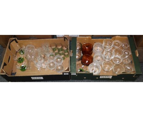 Two boxes of glassware. (B.P. 24% incl. VAT)