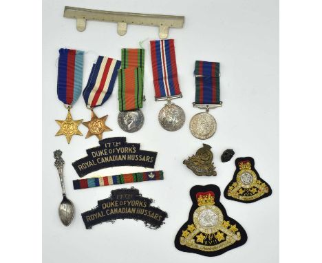 Second World War Canadian Commonwealth medal group comprising of 1939-45 star, France And Germany Star, Defence Medal, 1939-4