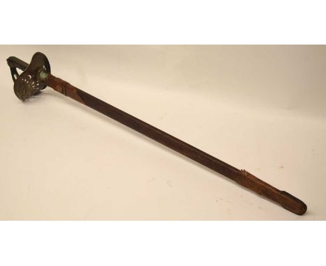 GRV 1897 pattern officer sword with leather scabbard