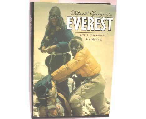 Alford Gregorys Everest, signed first edition 1993, together with signed Hayhurst Gallery card. P&amp;P Group 1 (£14+VAT for 