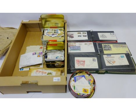 Collection of Australian FDC, post 1950s, including some High Values, & first Flight Covers in three albums and three tins of