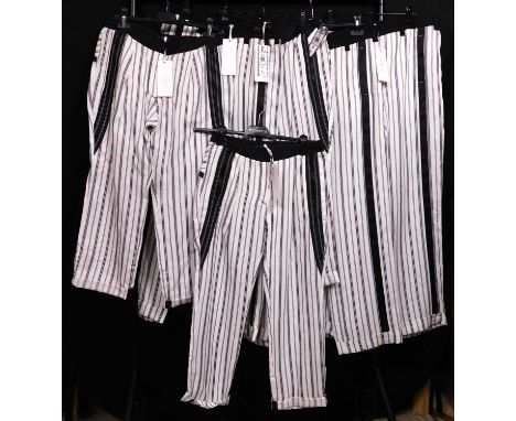 Beate Heymann Street Couture: Six pairs of linen mix trousers sizes 36 to 40, (BNWT), (6)