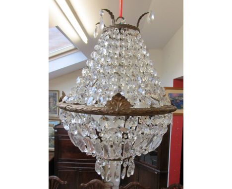 Crystal drop chandelier