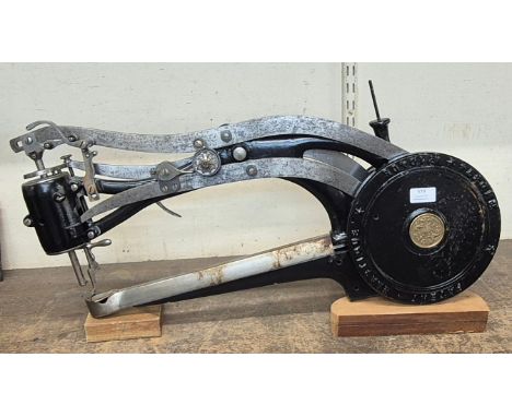 A Claes &amp; Flentje OHG 1880 shoemaker's special sewing machine (no bobbin) 