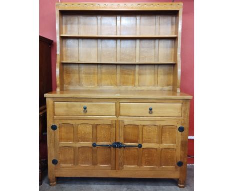 A Lyndon 'Cat &amp; Mouseman' Hammel Yorkshire School carved oak dresser 