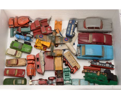 Post-war and Later Playworn Diecast Vehicles, a collection of private, commercial, military, emergency and competition vehicl