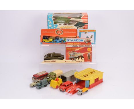 Various plastic Vehicle and Accessories 1960's and later, HK set of three Veteran Cars Matchbox Copies, in original open disp