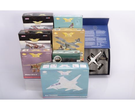 Corgi Aviation Archive and Other WWI and Later Aircraft, a boxed collection of 1:72 scale models the majority have been displ