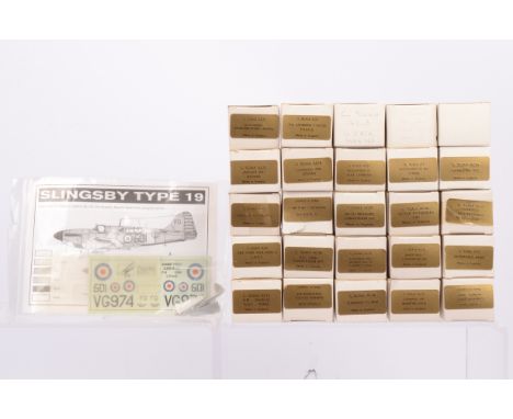 C Scale White Metal Aircraft Kit Accessories/Enhancements,  a boxed collection 1:72 scale, AC5, AC36, AC14, AC22, AC23, AC4, 