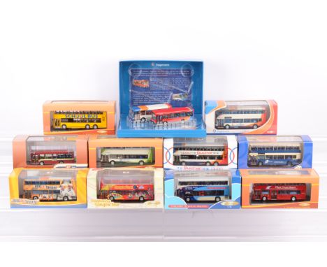 Creative Master Northcord Modern Diecast Buses, a 1:76 scale cased group all with card sleeves, mainly Scottish, 2002 Dennis 