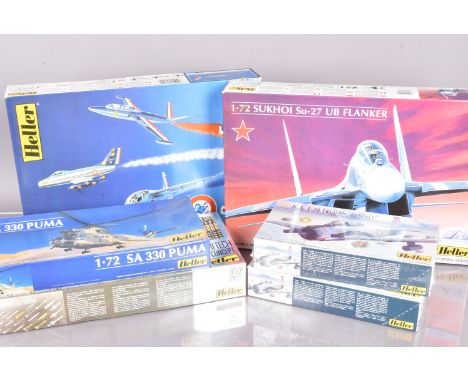 Heller Post-war and Modern Military Aircraft and Missile Pack, a boxed collection 1:72 scale, 80279 Fennec (2) one factory se