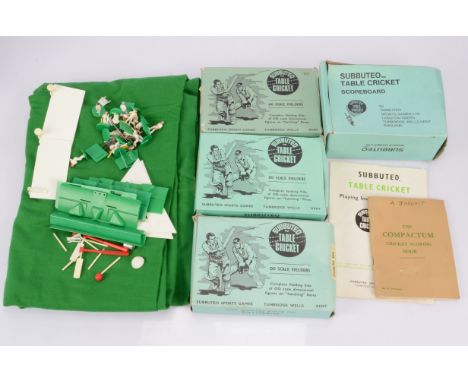 Subbuteo Cricket Accessories, TC-A Fielding side Standard Red (one player unattached), TC-A Fielding Side West Indies, TC-A F