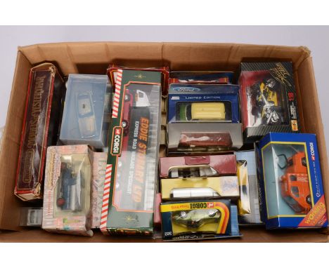 Modern Diecast Vehicles, boxed or cased, Corgi 595 Eddie Stobart Volvo curtainside, 382 Targa 911S (box G), 61202 London Scen