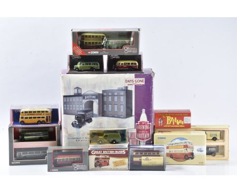 Modern Diecast Vintage Commercial Vehicles, a boxed/cased, collection includes buses, Britbus LHW-02 Bristol LH, Oxford Roads