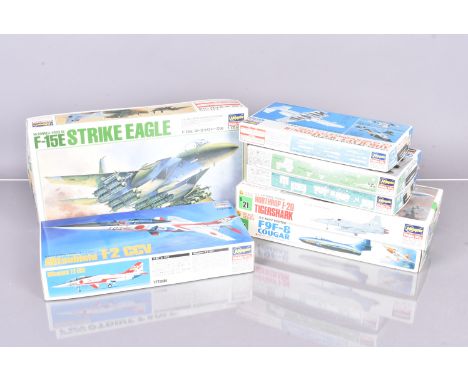 Hasegawa WWII and Later Military Aircraft Kits and Weapon/Ground Crew Kits, a boxed collection, 1:72 scale, K018:1000 F-15E E