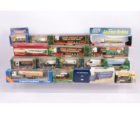 Modern Diecast Vehicles, mainly boxed vintage and modern vehicles, Corgi Eddie Stobart, 58304 Escort Van (2), TY87001 DAF 95,