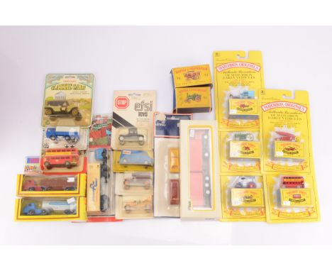 1:64 Scale and Similar Diecast and Plastic HO Scale Vehicles, mostly boxed/packaged includes vintage and modern commercial an