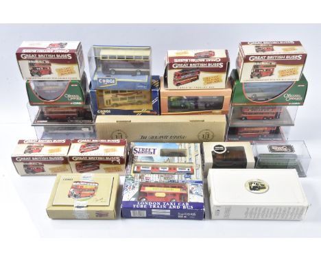 Modern Diecast Public Transport and Commercial Vehicles and a Tin Model Omnibus by Paya, a  boxed/cased group of vintage and 