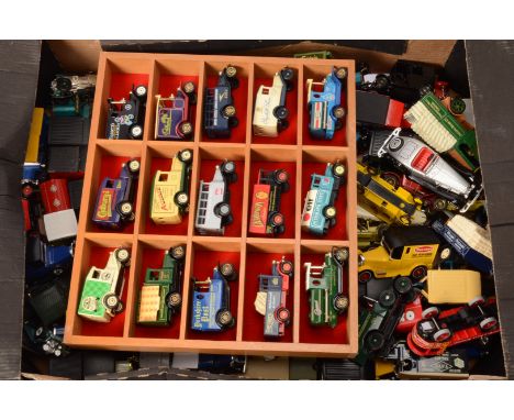 Modern Diecast Vintage Vehicles, a large unboxed collection of vintage commercial, private and competition vehicles, includes