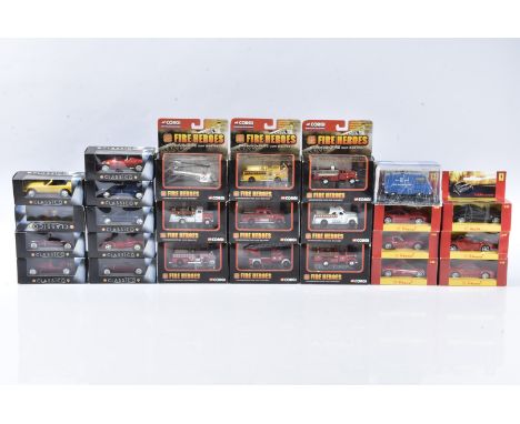 Modern Diecast Vehicles, a boxed/cased/carded and bubble packed collection of vintage and modern cars and fire service vehicl