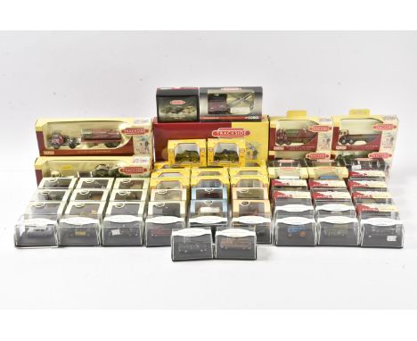 1:76 Scale Modern Diecast Trackside Vehicles, a boxed/cased collection of vintage private and commercial vehicles, includes O
