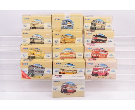 Corgi Classics Guy Arab Buses, a boxed group comprises, 97314 Oxford, 97310 Southampton, 97206 Northern, 97313 Paisley, 97315