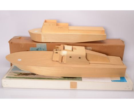 Precedent 'K D Pererkasa' part built kit Patrol Boat Harbour Defence Launch and a part built Launch, Precedent part built kit